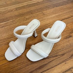 White Michael Kors heels.